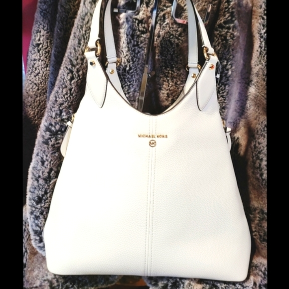 🔥SOLD🔥🆕️NWT BETH Michael🌻Kors LG Tote Shoulder bag/Ivory👜 - Picture 9 of 14